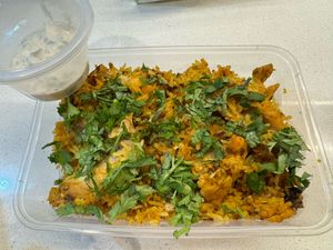 Chicken Biriyani with Raita